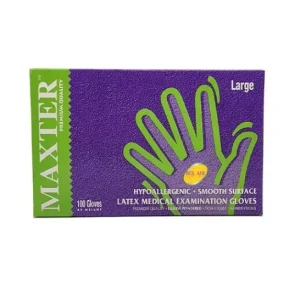 Maxter Latex Glove Large 100uts