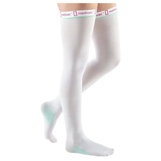 Medi Thrombexin 18 Long Socks White TXL 1 Pair