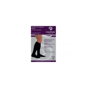 Medilast Silver Edition normal compression sock with black cotton T-L