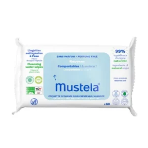 Mustela Bebé Niño Toallitas Limpiadoras Agua Sin Perfume 60uds