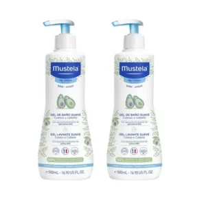Mustela Gel de Baño Suave Duplo 2x500ml