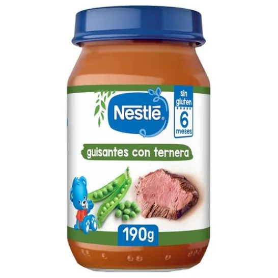 Nestlé Tarrito Guisantes con Ternera Bio 190g