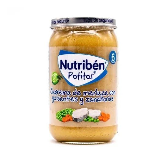 NUTRIBEN Potito Hake With Peas 235Gr