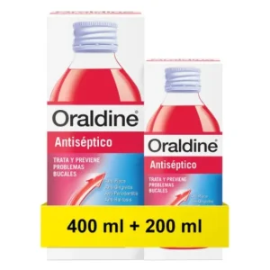Oraldine antiseptic mouthwash 400ml + 200ml