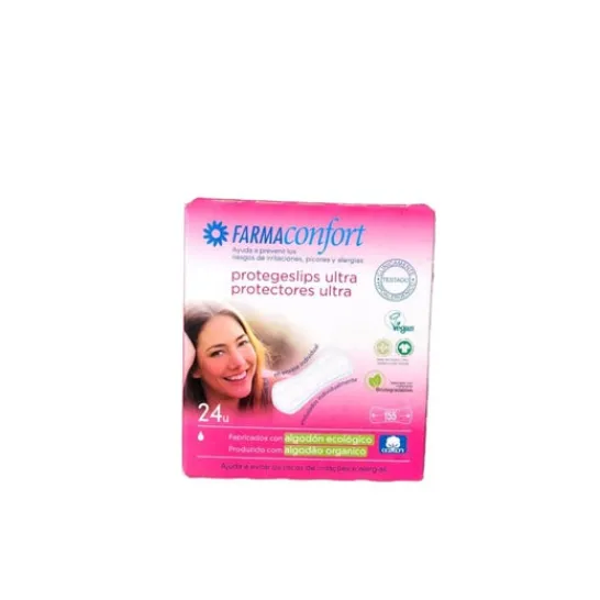 FARMACONFORT Pharmaconfort ultra-thin 100% cotton clip protector 24 uts