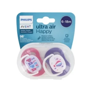 Philips Avent Ultra Air I Love Papa Pacifier 6-18m 2 pieces