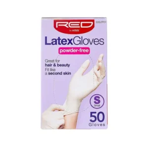 Red by Kiss Powder Free Latex Gloves S 50uds