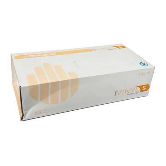 Rubbergold Guantes Vinilo Sin Polvo Talla S 100uds