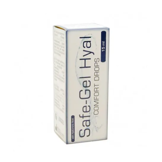 Safilens Safe-gel Hyal Moisturizing Drops With Hyaluronic Acid 15ml.