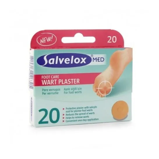 SALVELOX MED Foot Care Wart Plasters 20 uts