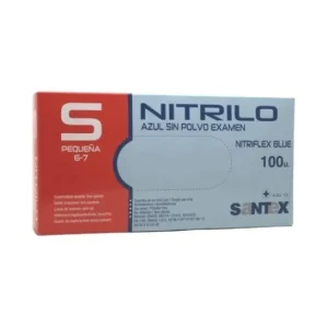 Santex Guantes Nitrilo Azul Sin Polvo Talla S 100uds