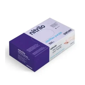 Santex Guantes Nitrilo Morado Sin Polvo S 100uds