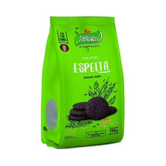Santiveri Organic Galletas Espelta Chocolate Negro 150g