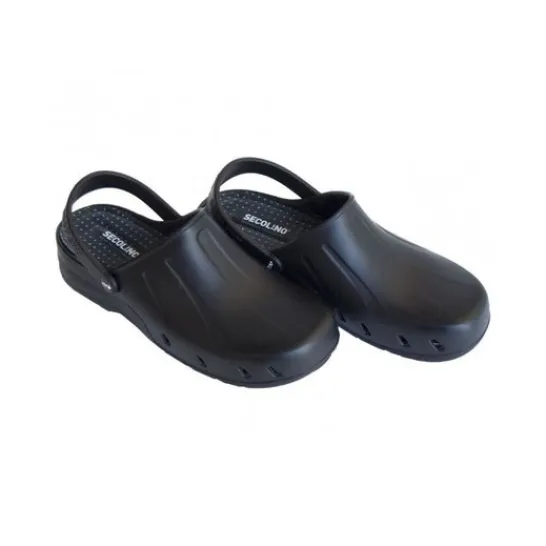 Secolino Black Clog Size 37 1 Pair