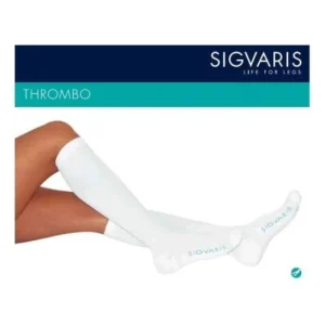Sigvaris Media Larga Trombox Ccl1 M N Blanco 1 Par