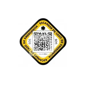 SILINCODE adhesive helmet identification QR 1 pc