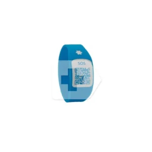 SILINCODE bracelet SOS QR blue colour T-S 1ud