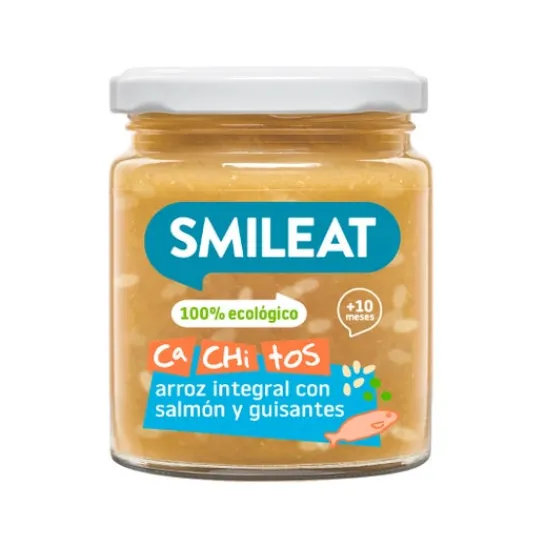 Smileat Cachitos Arroz Integral con Salmón y Verudras 1ud