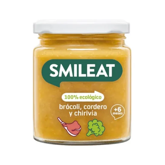 Smileat Tarrito Ecológico Brócoli Cordero y Chirivía 230g