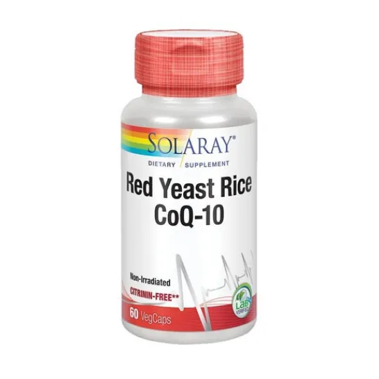 SOLARAY Levadura de Arroz Rojo Plus Q10 60caps
