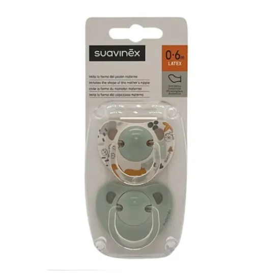 Suavinex ® anatomical latex pacifier 0-6 Months