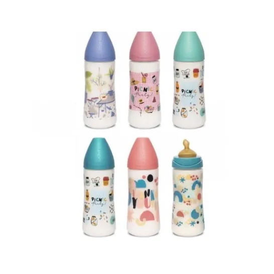 Suavinex baby bottle latex nipple wide mouth size 2 hole l 360ml