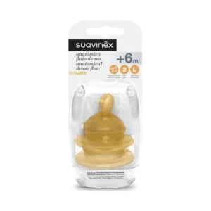 Suavinex latex nipple wide anatomic mouth anatomical Size 2 hole L 2uts