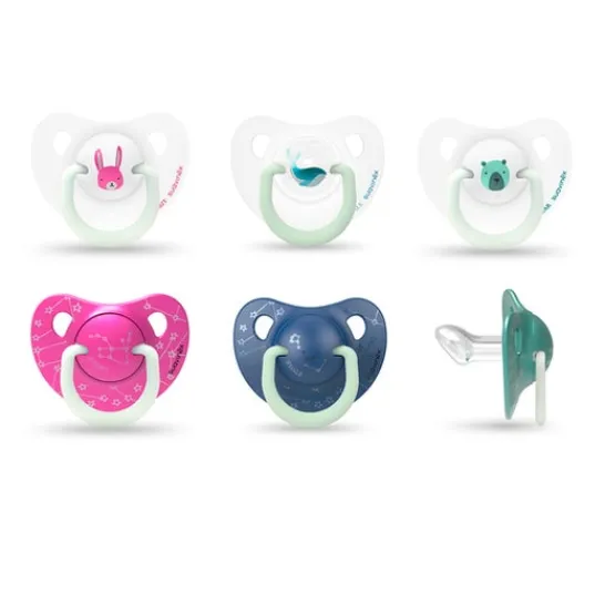 Suavinex Soother Anatomical Day & Night 0-6 Months Silicone 2 Und.
