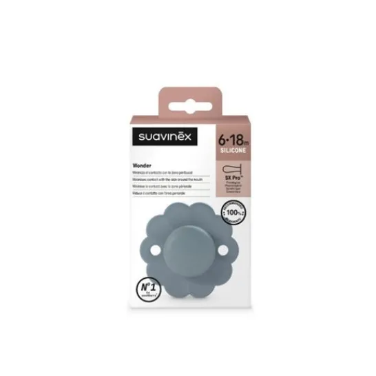 Suavinex Wonder SX Pro Silicon Pacifier 6-18M Spring Lake 1ud