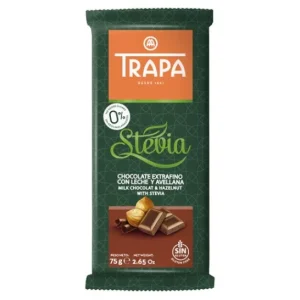 Trapa Chocolate con Leche y Avellanas con Stevia 75g