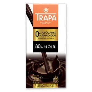 Trapa Negro 80% 0% Azúcares 80g
