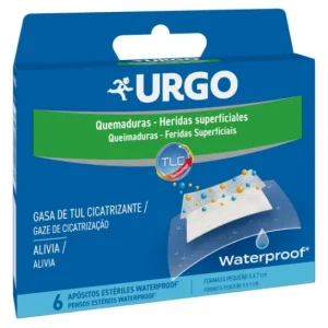 URGO Quemaduras y Heridas Superficiales Waterproof 6 apósitos 5 x 7cm