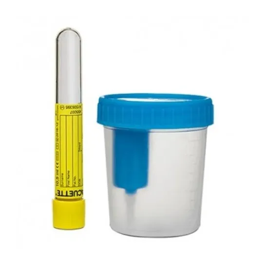 APOSAN Vacuum Urine Collection Container with Tube 100ml