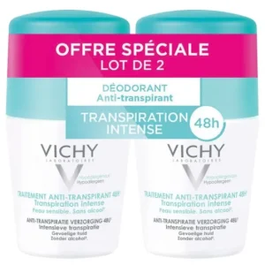 Vichy Antiperspirant Deodorant Roll-On 48H 2x50 Ml
