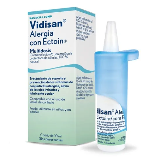 Vidisan Allergy With Ectoin Multidose Eye Drops 10 ml