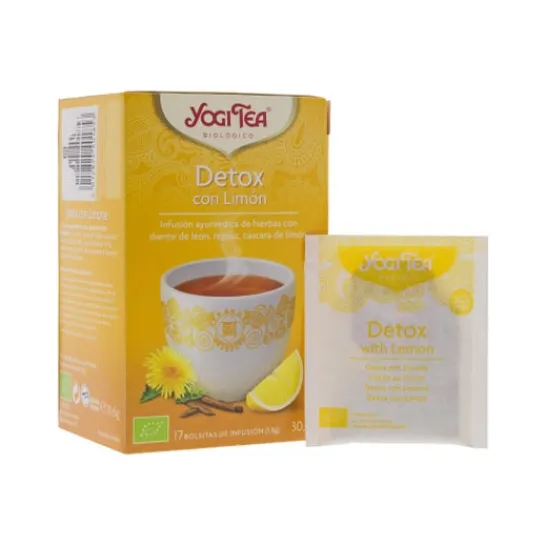 YOGI TEA detox con limón 17 bolsas